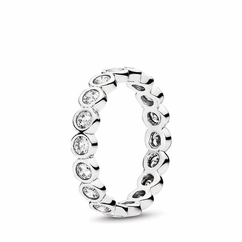 Pandora AlluStackable Ring Brilliant Stackable Ring NZ, Sterling Silver (710298-UZS)